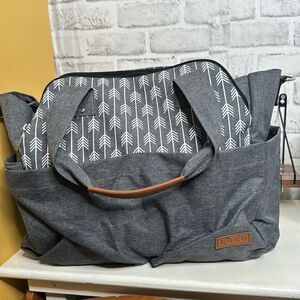 Lekebaby Diaper Bag Tote Large Bag For Hospital, Baby Bags For Mom Travel Tote